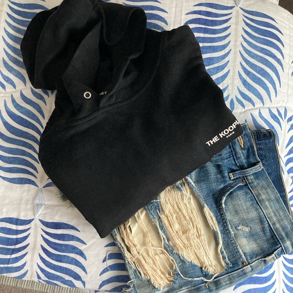 The KOOPLES PARIS black flawed sweatshirt M - Picture 2 of 10